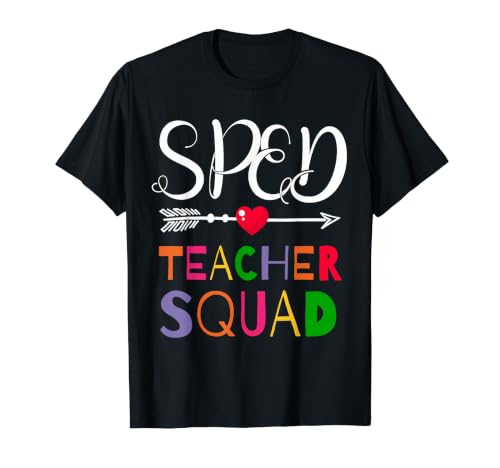 SPED Teacher Squad Heart Fun Teachers �}�b�`���O T�V���c