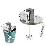 NEAES’X Electric 5 Gallon Bucket Mixer,200W 110V Paint Pail Agitator with Lid,1000 RPM Motor,Fits 5 Gallon...