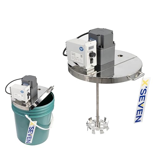 Electric 5 Gallon Bucket Mixer,200W 110V Paint Pail Agitator with Lid,1000 RPM Motor,Fits 5 Gallon Buckets