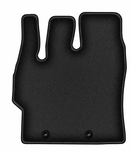 Tapis conducteur en velours Durban auto compatible avec Mazda 2 Hybrid hayon noir 2022