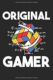  Original Gamer: Zauberwürfel Rubik Cube Magic Würfel Retro Rubi Vintage Nerd Notizbuch  Notizblock als Geschenk-Idee  110 Seiten Journal  Liniert, Kladde im A5 Format