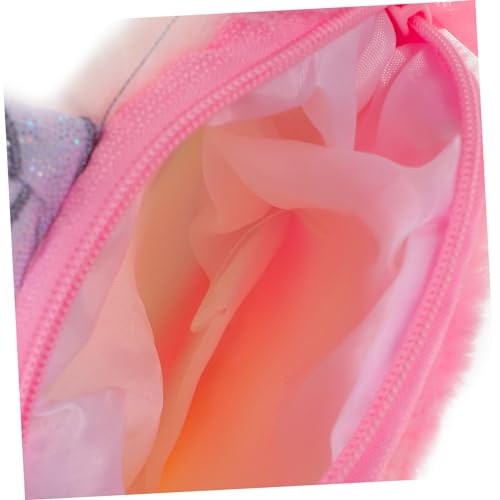 2pcs Plush Unicorn Coin Purses for Boys and Girls Cute Round Crossbody Bags Adjustable Strap Cartoon Storage Pouch for Girls Soft Fabric for Outdoor and Daily Use3