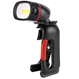 MXLEGNT Arbeitsleuchte,COB Inspektionsleuchten 360° Drehung Werkzeug Klemmung Licht mit Schaukelclip (Angetrieben durch 3 AAA Batterie)