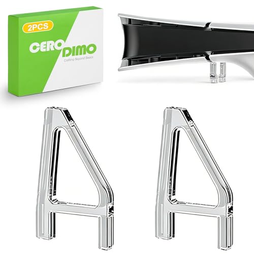 CeroDimo Horizontal Gaming Console Stand Compatible with Latest Disc Edition Video Game System Lay Down Sideways Pose with Cooling Vents Secure Mount Bracket Holder