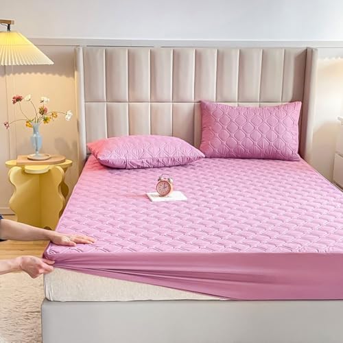 Protège-matelas imperméable anti-acariens king size drap-housse matelassé lavable