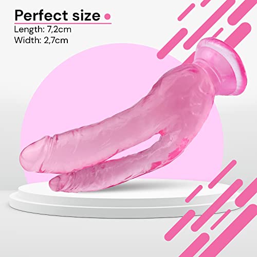 Miniatura 2 de Doble Dildo Double Dildo Doble Penetración Anal Juguetes Sensuales Para Pareja: Pene Gigante Didlo Sexual Sex Toys Juguetes Eróticos Para Sexo Para Parejas Penes Enormes D26-6