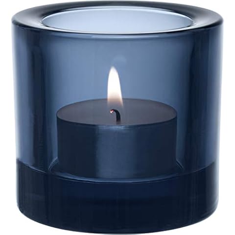 Iittala 1007836 Kivi tealight holder, 6 cm, rain blue Cover