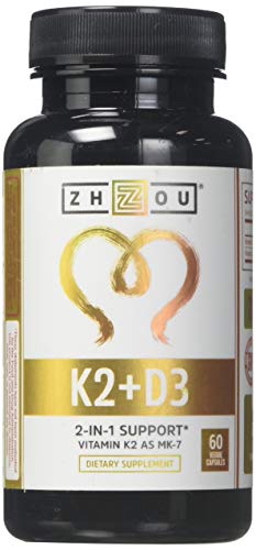 ZHOU NUTRITION K2 + D3, 60 CT