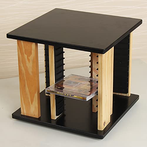Conservazione dei Dischi in Vinile Porta CD in Legno massello Porta CD Porta Dischi Porta Dischi Gioco Scatola Porta CD Scatola Porta CD di Grande capacità Registrare la Cassa