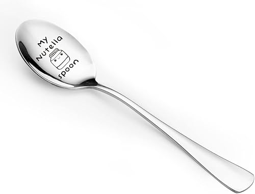Miniatura 2 de Divertida cuchara de Nutella  My Nutella Spoon grabado de acero inoxidable lindo para niños, mujeres, hombres, niñas, papá, amantes de Nutella,