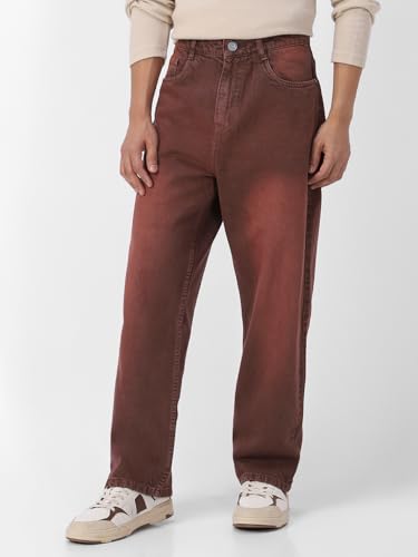 Image of Urbano Fashion Men Mid Rise Loose Jeans