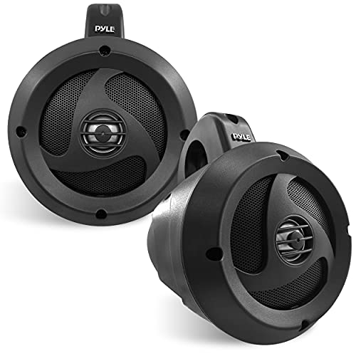 2-Way Waterproof Bluetooth Off-Road Speakers - 4" 900W Active Passive Marine Grade Wakeboard Tower Speakers System w/AUX, Full Range Outdoor Stereo Speaker for ATV/UTV Jeep Boat - Pyle PLUTV40BTA by Pyle - Used condition - US$90.24