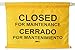 Janico 1076 Closed for Maintenance Safety Sign, Expands up to 52”, Bilingual, Yellow