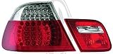 1 juego. in.pro.i3703 - Faros traseros LED para BMW X5, año de fabricación 99-03, cristal transparente, rojo y blanco 1215995 HD LED Faros traseros BMW E46 de año: 03 – 06 Coupè, 4 piezas, transparente/rojo-blanco.