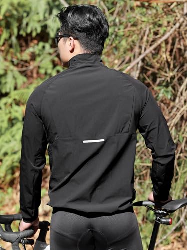 Veste de cyclisme légère coupe-vent imperméable réfléchissante running