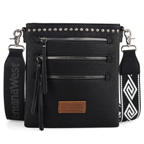 Montana West Crossbody Bags for Women Multi Pocket Cross Body Bag Purses with Guitar Strap