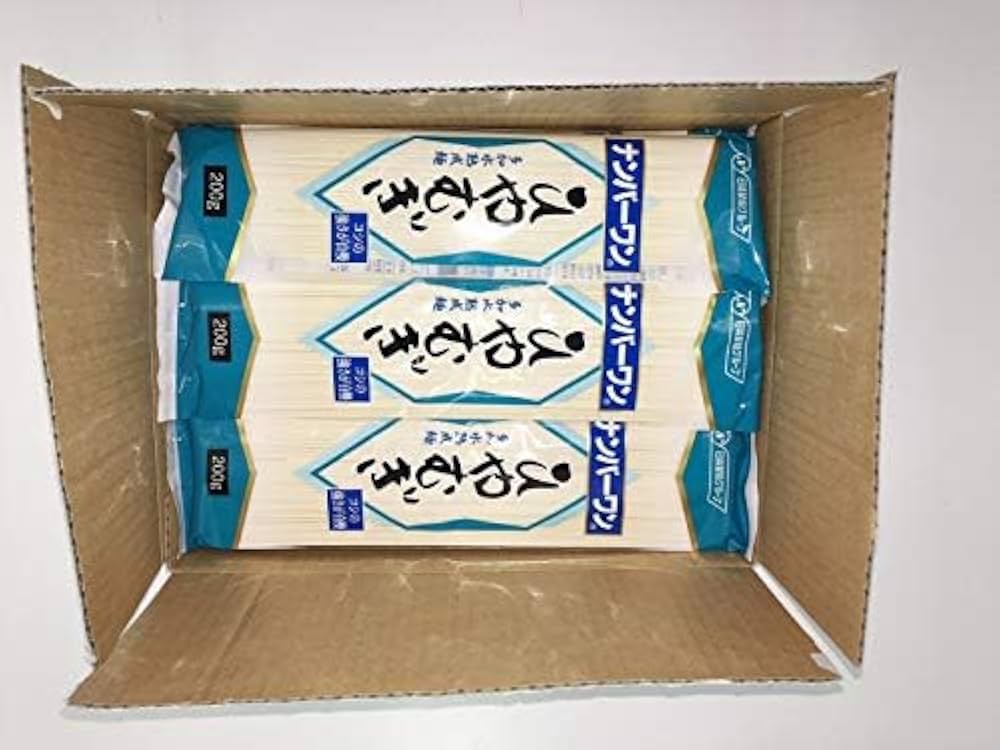 けんやす⭐︎ひやむぎ5箱　そば1箱　合計6箱 Amazon.co.jp: Number One ナンバーワン ひやむぎ(箱入り200g×10