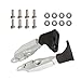 TOTMOX Aluminum Alloy Quick Release Bonnet Hood Hinge Latch Kit Compatible with Honda CIVIC EK 1996-2000 CRV RD 1995-2001 Compatible with Acura INTEGRA 1994-2001