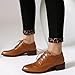 Imagen de Onewus Zapatos Oxford vintage para mujer con tacón bajo grueso con cordones