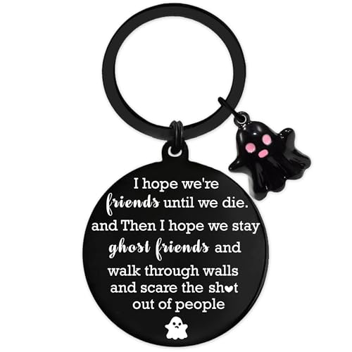 Funny Best Friend Keychain Gifts - Black Long Distance Friendship