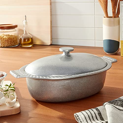 Wilton Armetale Gourmet Grillware Oval Chili Pot With Lid, 4-Quart #TOP6