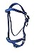pony bitless bridle horse tack side pull hackamore royal blue