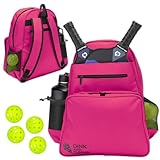 2-In-1 Pickleball Bag with Built-In Cooler - Pickle Ball Bag with Paddle Compartment, Ball Holder...