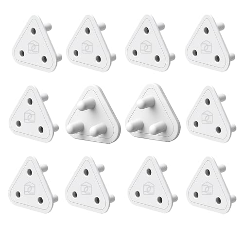 DALUCI Baby Proofing Socket Plug Covers & Switch Board Cover for Kids Safety | Electric Socket Protector & Dummy Plug Guards (Pack of 10, White) - Baby Safety Products for Home