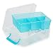 com-four® Caja de Plástico con Compartimentos Separados - Caja Clasificadora de Organización...