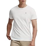 Cuello redondo Hackett London SS Logo Tee Camiseta Hombre, Blanco (White 800), X-Large