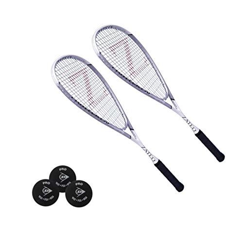 Zateq Fighter 150 Squashset / 2 x Schläger + 3 x Dunlop Pro Bälle