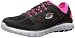 Skechers Sport Women's Royal Forward Fashion Sneaker, Black/Hot Pink, 8.5 M US