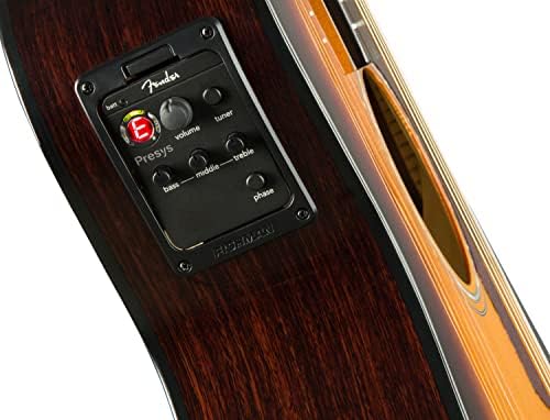 Çamurluk CC-140SCE Konser, Ceviz Parmak Tahtası, Sunburst - Görsel 6