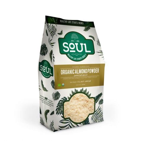 SOUL ORGANIC ALMOND POWDER 500GM