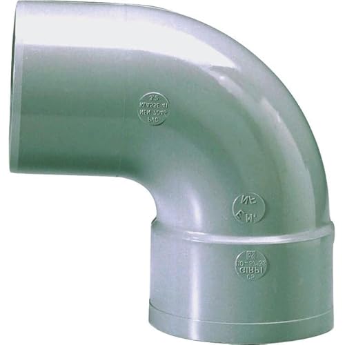 Raccord PVC gris coudé 87 degrés30 - Diamètre 63 mm - Simple emboîture - Girpi