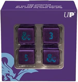 Ultra PRO - 4 D6 Underdark Dice Set for Phandelver and Below: The Shattered Obelisk for Dungeons & Dragons, 6 Sided Dice for DND RPG MTG Games, 6 Sided Game Dice for Table Games