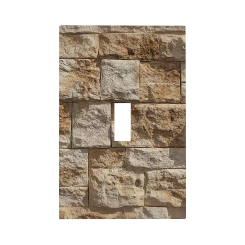 Natural Yellow Stone Wall Light Switch Cover Plate