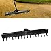 Tiuimk Premium 16 Teeth Double Sided Golf Bunker Course Rake Head for Sand Pitch - Durable Engineering Plastic Construction - Compact and Portable