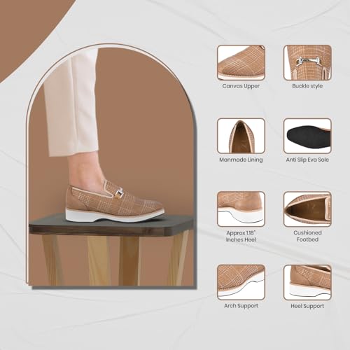 Image of LIBERTYZENO Mens Tuxedo Canvas Textile and Suede Leather Noble Loafers and Slip On Wedding Party Shoes for Easter Gift