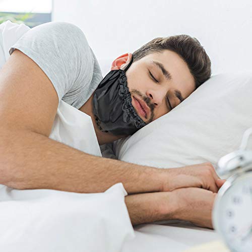 9 Pieces Beard Bandana Beard Covers Facial Beard Apron Caps Facial Beard Guard Bedtime Bib (Black) #TOP2