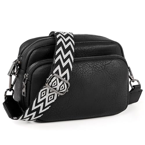 Image of TANTOMI Small Crossbody Bag for Women, Vegan Leather Shoulder Bags for Women, Travel Purse with Adjustable Shoulder Strap