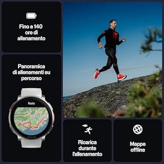 Polar Vantage V3, Sport Sportwatch con GPS, Cardiofrequenzimetro contemporaneo e durata della batteria aumentata, Smartwatch per uomini e donne, Mappa Offline, Running Watch, Triathlon Sportwatch