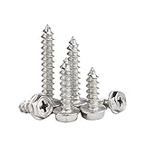 XFentech Tornillo Autorroscante De Acero Inoxidable M3,M3*10Mm/100Pcs