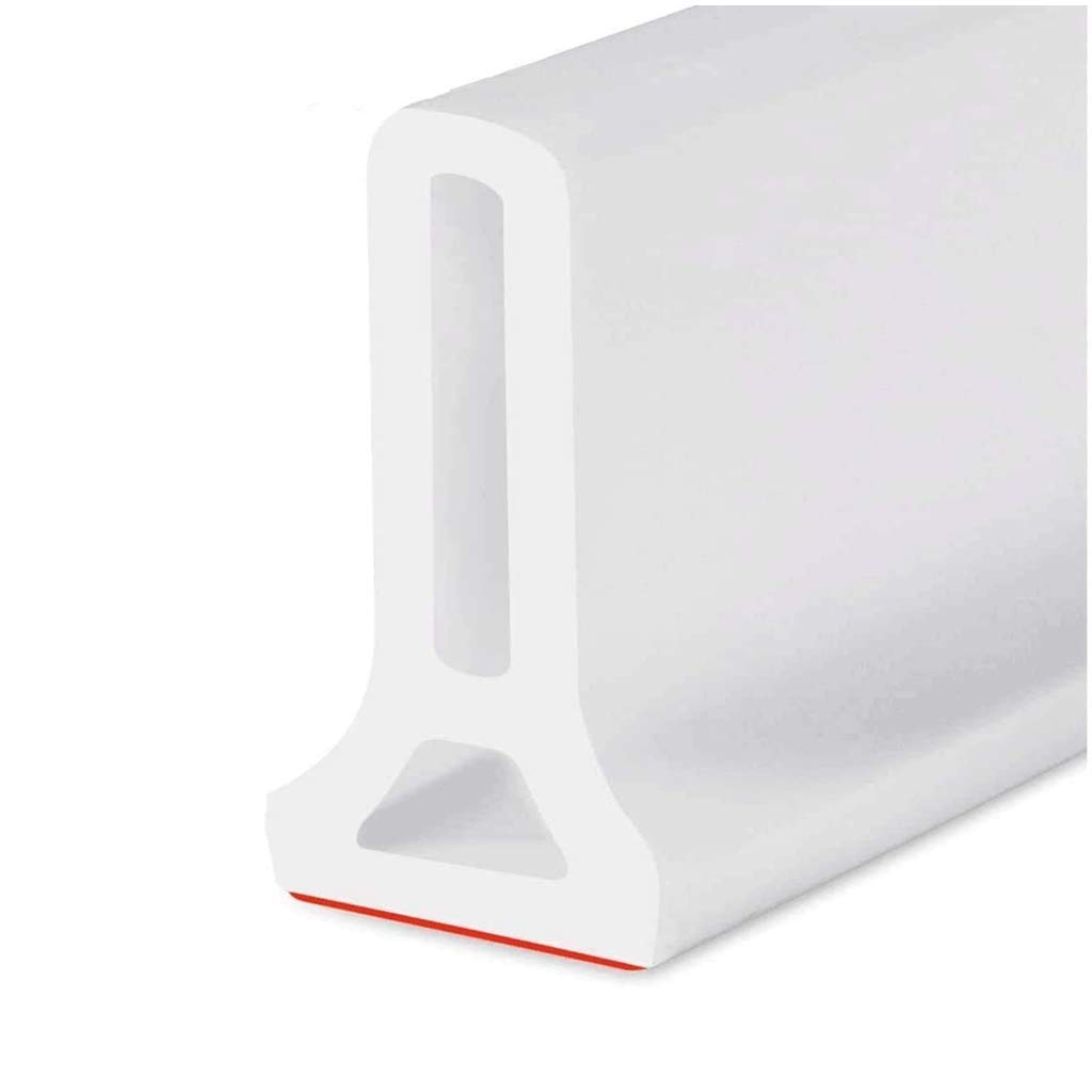 Sulida 39 INCH Collapsible Shower Threshold Shower Water Silicone Barrier and Retention System,Keeps Water Inside Threshold for Bathroom Kitchen