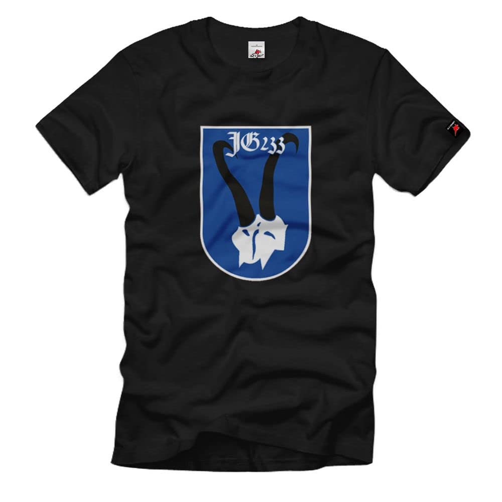 T-shirt militaire allemand JG233 noir XXXL idéal pour vos sorties de loisirs historiques
