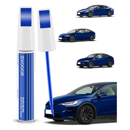 EVOOOR (PPSB Deep Blue Metallic retoque de pintura de automóviles, reparación de arañazos para Tesla Model 3/Y/S/X, Rápido y fácil solución de reparación