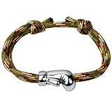 Ernestine - Bracelet Boxe acier inoxydable réglable - Idée cadeau...