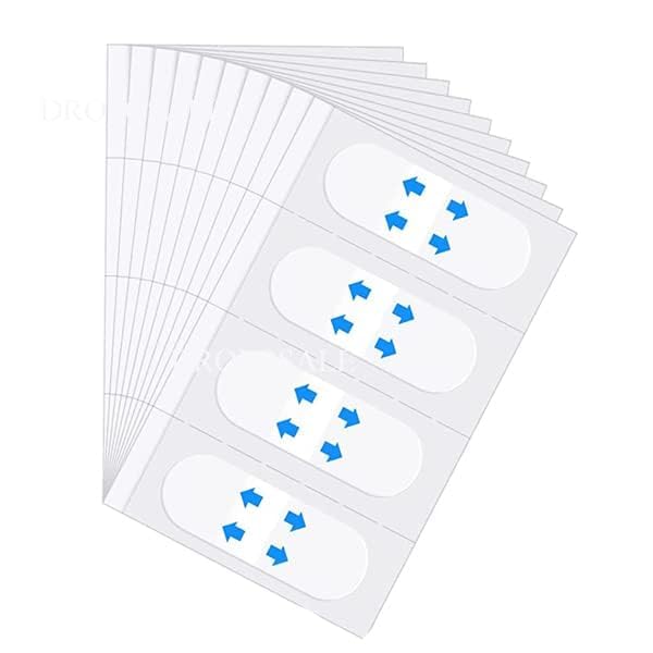 Virza trade Face Lift Tape Invisible for Instant Face Lifting & Contouring | High-Elasticity Double Chin Sticker, Neck & Facial Line Tightening Tape with String | Wrinkle Smoothing, V-Shape Face Slimming, Sagging Skin Lifter (40 Pcs, Pack of 1)