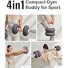 YOTTOY Weights Dumbbells Set,Free Weight Set with Connector, 4 in1 Dumbbells Set Used as Barbell, Kettlebells, Push up Stand, Weight Plate, Fitness Exercises for Home Gym