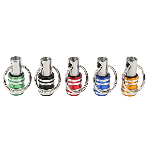 Ftvogue 5Pcs Keychain Screwdriver Bit Holders Aluminum Alloy 3?Slot 1/4In Quick?Release Drill Screw Adapter #TOP7